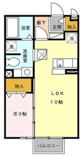 神奈川県小田原市中里【アパート】の間取り