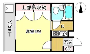 京都府京都市北区衣笠天神森町【マンション】の間取り