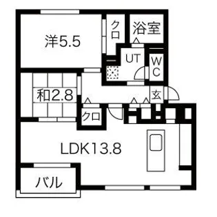 サンハイツsanaeIII【1階】の間取り