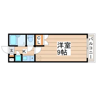 ウェルステージ木町通【5階】の間取り