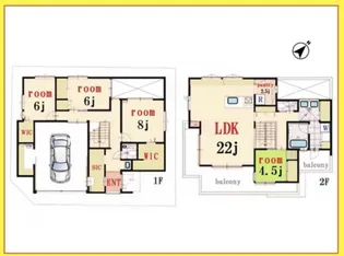 東京都杉並区浜田山3【一戸建】の間取り