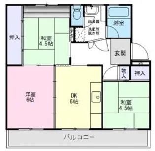 すすきの第2団地8-1号棟【3階】の間取り
