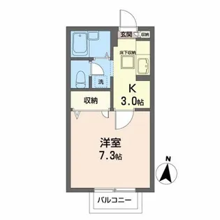 新坂壱番館【1階】の間取り
