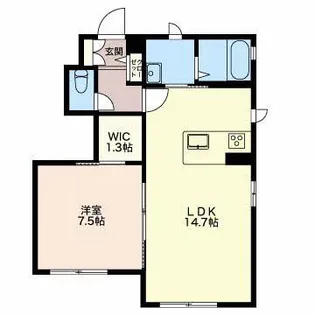 ガーデンシティ長倉 I【1階】の間取り