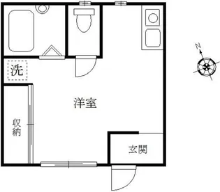 カーサカメーリア【1階】の間取り