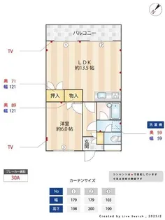 サンヴァレー田中【2階】の間取り