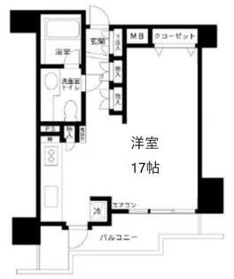 フリーディオ西麻布【11階】の間取り