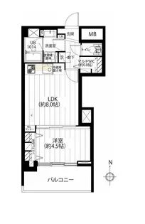麻布霞町マンション【9階】の間取り
