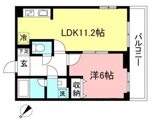 グランシエル喜多見【2階】の間取り