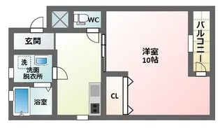 クローバーハイツ鷹合【1階】の間取り