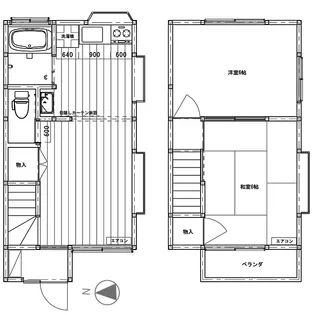 ビューティハイム金子【1階】の間取り