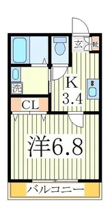 Casetta Carina【1階】の間取り