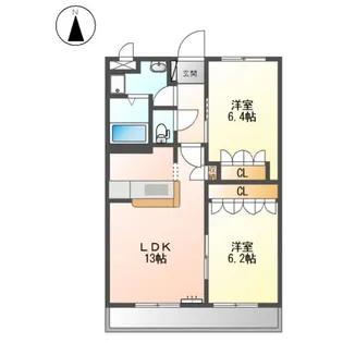 アンビエンテ【2階】の間取り