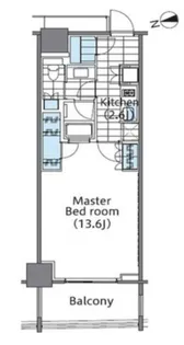 東京都新宿区新宿6【マンション】の間取り