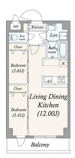 GRAN PASEO 谷在家【7階】の間取り