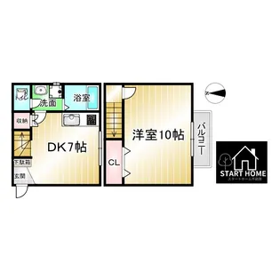 徳島県板野郡板野町川端字島中須【一戸建】の間取り