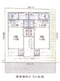 アフロディーテ中野【1階】の間取り