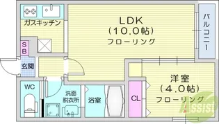 GrandChariot * 大和町【2階】の間取り