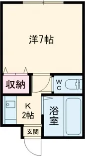 1Kの間取り画像