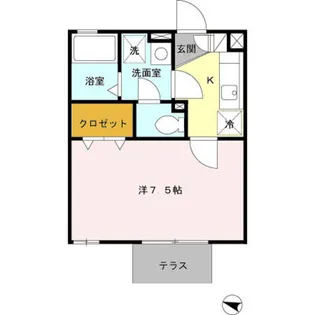 ビラージュ【1階】の間取り