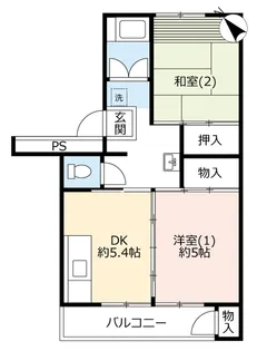 UR真砂第二【4階】の間取り