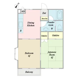 メゾンK,I.【2階】の間取り