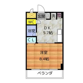 ブロア中村【7階】の間取り