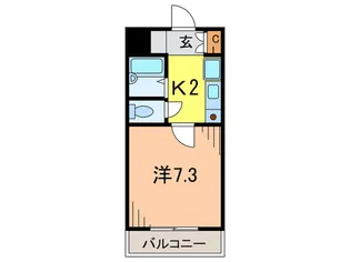 カレント宝塚【2階】の間取り