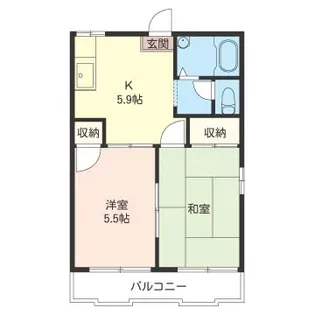 コーポグリーン C【1階】の間取り