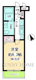 東京都世田谷区池尻3【マンション】の間取り