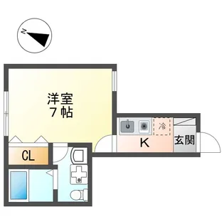 カーサ・フリオ【1階】の間取り