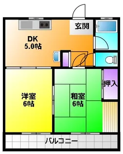 三浦ハイツ北【2階】の間取り