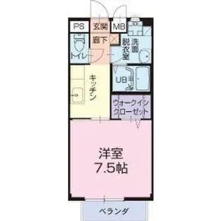 岐阜県土岐市肥田浅野双葉町2【アパート】の間取り