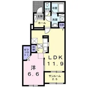 クラール土器町【1階】の間取り