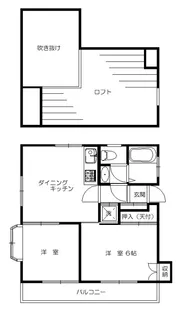 東京都杉並区方南1【アパート】の間取り