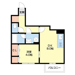 ライオンズマンション高田【7階】の間取り