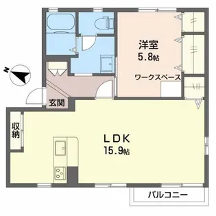 ハミングバードB【2階】の間取り