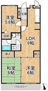メゾンルミエール【2階】の間取り