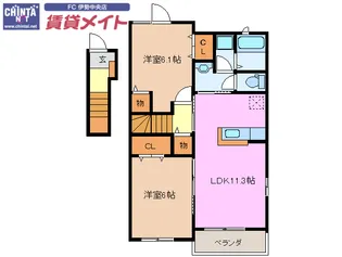ファミールT・K I【2階】の間取り
