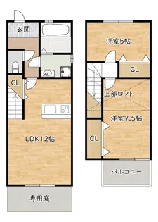 大阪府豊中市豊南町西1【一戸建】の間取り