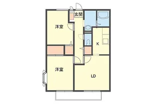 ビバリ―大館えがお【1階】の間取り