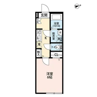 東京都足立区竹の塚1【アパート】の間取り