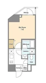 東京都新宿区新宿7【マンション】の間取り