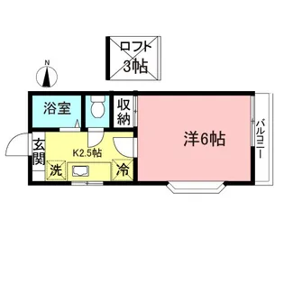 東京都世田谷区成城8【アパート】の間取り