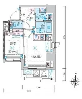 リヴシティ本所吾妻橋【2階】の間取り