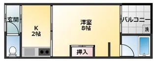 メゾン・ド・ウッド東新町【1階】の間取り