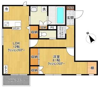 ヴェルテファーム【3階】の間取り