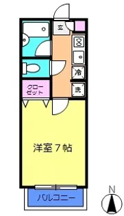 クリスタルローズ梶ヶ谷【2階】の間取り