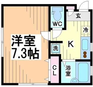 神奈川県川崎市多摩区生田2【アパート】の間取り
