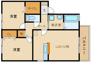 大阪府藤井寺市藤井寺3【アパート】の間取り